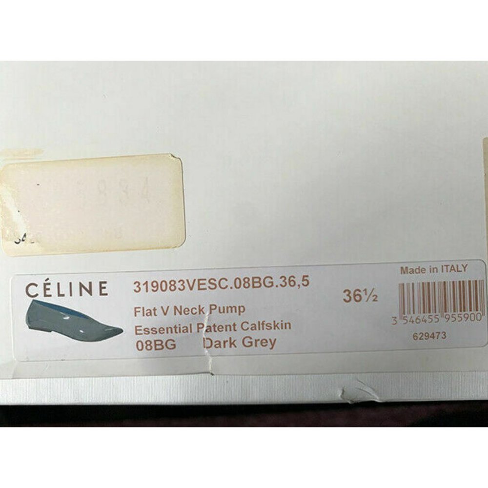 NEW CELINE pointy patent leather flat size 36.5 - Picture 4 of 6